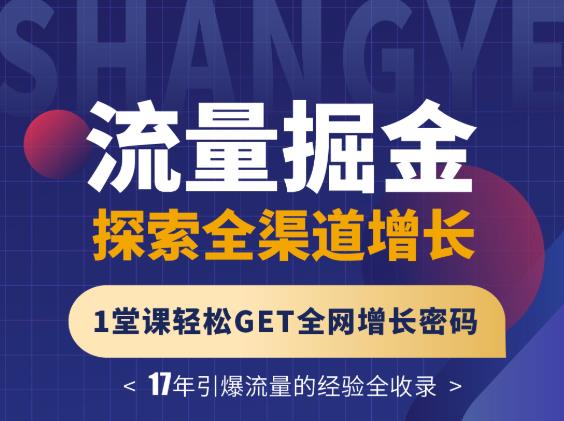 张琦流量掘金探索全渠道增长，1堂课轻松GET全网增长密码